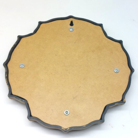 Vintage Hollywood Regency Ornate Gold Plastic Wall Mirror Florentine Style 9.25” - Picture 2 of 4